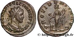 Roman coins DIOCLETIAN Type : Aurelianus  Date : juillet 285 - 1er avril 286  Date : 285-286  Mint name / Town : Lyon  Metal : billon  Millesimal fineness : 50  ‰ Diameter : 21,5  mm Orientation dies 