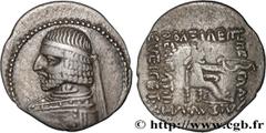 Greek Coins PARTHIAN KINGDOM - UNKNOWN KING (ARSAKES XVI) Type : Drachme  Date : c. 78/77 - 62/61 AC.  Mint name / Town : Rhagae  Metal : silver  Diameter : 21  mm Orientation dies : 12  h. Weight : 3