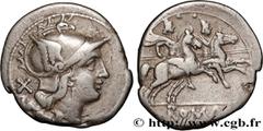 Roman coins ROMAN REPUBLIC - ANONYMOUS Type : Denier  Date : c. 211-206 AC.  Mint name / Town : Rome  Metal : silver  Millesimal fineness : 950  ‰ Diameter : 19  mm Orientation dies : 1  h. Weight : 3