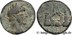 Provincial Coins ANTONINUS PIUS Type : Diassaria  Date : an 16  Mint name / Town : Césarée, Cappadoce  Metal : copper  Diameter : 20  mm Orientation dies : 12  h. Weight : 8,21  g. Rarity : R1  Obvers