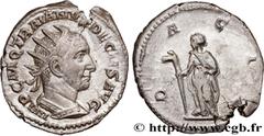 Roman coins TRAJAN DECIUS Type : Antoninien  Date : 250  Mint name / Town : Rome  Metal : billon  Millesimal fineness : 400  ‰ Diameter : 21  mm Orientation dies : 6  h. Weight : 3,15  g. Officine : 1