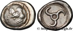 Greek Coins LYCIA - SATRAPS OF LYCIA - ANONYMOUS Type : Statère  Date : c. 460-440 AC.  Mint name / Town : atelier incertain  Metal : silver  Diameter : 18  mm Orientation dies : 12  h. Weight : 9,75 