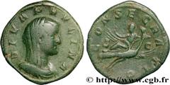 Roman coins PAULINA Type : Sesterce  Date : 236  Mint name / Town : Rome  Metal : bronze  Diameter : 31,5  mm Orientation dies : 12  h. Weight : 24,47  g. Rarity : R3  Obverse legend : DIVA PAVLINA  O