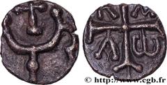 Merovingian Coinage MEROVINGIAN COINAGE - BANASSAC (BANNACIACO) - Lozere Type : Denier  Date : (VIIe-VIIIe siècles)  Date : s.m.  Mint name / Town : Banassac  Metal : silver  Diameter : 12  mm Orienta