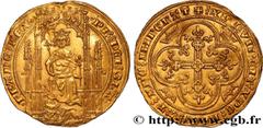 Royal coins PHILIP VI OF VALOIS Type : Lion d’or  Date : 31/10/1338  Date : n.d.  Metal : gold  Millesimal fineness : 1000  ‰ Diameter : 30  mm Orientation dies : 11  h. Weight : 4,89  g. Obverse lege