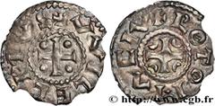 Feudal coins NORMANDY - DUCHY OF NORMANDY - RICHARD I Type : Denier  Date : c. 927-942  Date : n.d.  Mint name / Town : Rouen  Metal : silver  Diameter : 19,5  mm Orientation dies : 3  h. Weight : 0,9