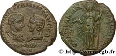 Provincial Coins GORDIANUS III and TRANQUILLINA Type : Tetrassaria  Date : 241-244  Mint name / Town : Anchialus, Thrace  Metal : copper  Diameter : 26  mm Orientation dies : 6  h. Weight : 12,14  g. 