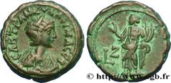 Provincial Coins GORDIANUS III and TRANQUILLINA Type : Tétradrachme  Date : an 6  Mint name / Town : Alexandrie, Égypte  Metal : copper  Diameter : 22,5  mm Orientation dies : 12  h. Weight : 10,851,6