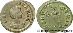 Roman coins MAGNIA URBICA Type : Aurelianus  Date : 285  Mint name / Town : Rome  Metal : billon  Millesimal fineness : 50  ‰ Diameter : 20,5  mm Orientation dies : 6  h. Weight : 2,61  g. Rarity : R2