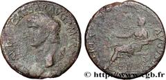 Roman coins CLAUDIUS Type : Dupondius  Date : 41-45  Mint name / Town : Rome  Metal : copper  Diameter : 28  mm Orientation dies : 6  h. Weight : 11,84  g. Rarity : R1  Obverse legend : TI CLAVDIVS CA