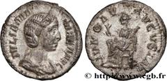 Roman coins JULIA MAMAEA Type : Denier  Date : 222  Mint name / Town : Rome  Metal : silver  Millesimal fineness : 500  ‰ Diameter : 19  mm Orientation dies : 6  h. Weight : 2,40  g. Rarity : R1  Offi
