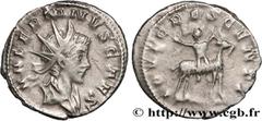 Roman coins VALERIAN II Type : Antoninien  Date : 257-258  Mint name / Town : Trèves  Metal : billon  Millesimal fineness : 250  ‰ Diameter : 21,5  mm Orientation dies : 12  h. Weight : 4,50  g. Obver
