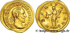 TRAJAN DECIUS Aureus 250 Rome R2 gold (19,5mm, 4,41g, 6h) Obverse : IMP C M Q TRAIANVS DECIVS AVG Buste lauré et cuirassé de Trajan Dèce à droite, vu de trois quarts en arrière (B*4) Reverse : VBERITA