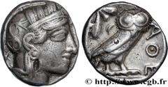 Greek Coins ATTICA - ATHENS Type : Tétradrachme  Date : c. 430 AC.  Mint name / Town : Athènes  Metal : silver  Diameter : 24,5  mm Orientation dies : 9  h. Weight : 16,91  g. Obverse legend : Anépigr