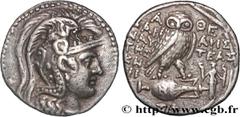 Greek Coins ATTICA - ATHENS Type : Tétradrachme stéphanophore  Date : troisième mois  Date : c. 144-143 AC.  Mint name / Town : Athènes, Attique  Metal : silver  Diameter : 28  mm Orientation dies : 1