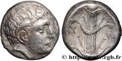 Greek Coins CYRENAICA - CYRENE Type : Statère ou didrachme  Date : c. 308-277 AC.  Mint name / Town : Cyrène, Cyrénaïque  Metal : silver  Diameter : 19  mm Orientation dies : 1  h. Weight : 7,15  g. R