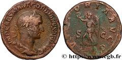 Roman coins GORDIAN I AFRICANUS Type : Sesterce  Date : 238  Mint name / Town : Rome  Metal : copper  Diameter : 30  mm Orientation dies : 12  h. Weight : 19,20  g. Rarity : R3  Officine : 5e  Obverse