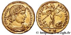 Roman coins CONSTANTINE I THE GREAT Type : Solidus  Date : 335  Mint name / Town : Trèves  Metal : gold  Diameter : 20  mm Orientation dies : 5  h. Weight : 4,47  g. Rarity : R3  Obverse legend : CONS