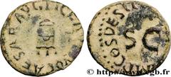 Roman coins CLAUDIUS Type : Quadrans  Date : 42  Mint name / Town : Rome  Metal : copper  Diameter : 15,5  mm Orientation dies : 12  h. Weight : 2,86  g. Obverse legend : TI CLAVDIVS CAESAR AVG  Obver