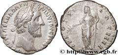 Roman coins ANTONINUS PIUS Type : Denier  Date : 151-152  Mint name / Town : Rome  Metal : silver  Millesimal fineness : 800  ‰ Diameter : 17,5  mm Orientation dies : 6  h. Weight : 3,69  g. Rarity : 