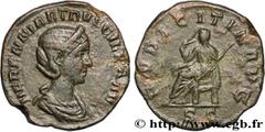 Roman coins HERENNIA ETRUSCILLA Type : Sesterce  Date : 250  Mint name / Town : Rome  Metal : copper  Diameter : 29  mm Orientation dies : 12  h. Weight : 14,92  g. Rarity : R1  Officine : 6e  Obverse