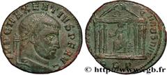 Roman coins MAXENTIUS Type : Follis ou nummus  Date : 308-310  Mint name / Town : Rome  Metal : copper  Diameter : 23  mm Orientation dies : 6  h. Weight : 6,96  g. Officine : 1re  Obverse legend : IM