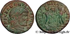 Roman coins MAXENTIUS Type : Follis ou nummus  Date : fin 309  Mint name / Town : Ostie  Metal : copper  Diameter : 23  mm Orientation dies : 6  h. Weight : 7,43  g. Rarity : R2  Officine : 3e  Obvers