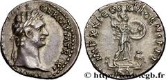 Roman coins DOMITIANUS Type : Denier  Date : 91-92  Mint name / Town : Rome  Metal : silver  Millesimal fineness : 900  ‰ Diameter : 19  mm Orientation dies : 6  h. Weight : 3,43  g. Obverse legend : 