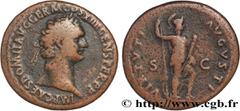 Roman coins DOMITIANUS Type : As  Date : 88-89  Mint name / Town : Rome  Metal : copper  Diameter : 29  mm Orientation dies : 6  h. Weight : 11,12  g. Obverse legend : IMP CAES DOMIT AVG GERM - COS XI