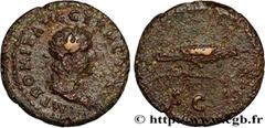 Roman coins DOMITIANUS Type : Semis  Date : 90-91  Mint name / Town : Rome  Metal : copper  Diameter : 21  mm Orientation dies : 6  h. Weight : 4,41  g. Rarity : R2  Obverse legend : IMP DOMIT AVG GER