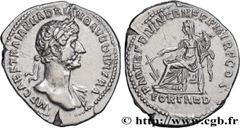 Roman coins HADRIAN Type : Denier  Date : 117  Mint name / Town : Rome  Metal : silver  Millesimal fineness : 900  ‰ Diameter : 20  mm Orientation dies : 7  h. Weight : 3,18  g. Rarity : R1  Officine 