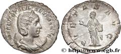 Roman coins OTACILIA SEVERA Type : Antoninien  Date : 244  Mint name / Town : Rome  Metal : silver  Millesimal fineness : 450  ‰ Diameter : 22  mm Orientation dies : 6  h. Weight : 3,05  g. Rarity : R
