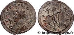 Roman coins DIOCLETIAN Type : Aurelianus  Date : printemps 290 - 291  Date : 290-291  Mint name / Town : Lyon  Metal : billon  Millesimal fineness : 50  ‰ Diameter : 23  mm Orientation dies : 12  h. W