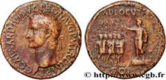 Roman coins CALIGULA Type : Sesterce  Date : 39-40  Mint name / Town : Rome  Metal : copper  Diameter : 35,5  mm Orientation dies : 6  h. Weight : 28,04  g. Rarity : R2  Obverse legend : C CAESAR DIVI