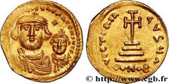 Byzantine coins HERACLIUS and HERACLIUS CONSTANTINE Type : Solidus  Date : 616-625  Mint name / Town : Constantinople  Metal : gold  Millesimal fineness : 1.000  ‰ Diameter : 20  mm Orientation dies :