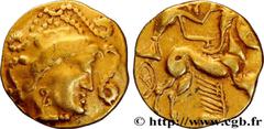 Celtic coins VENETI (Area of Vannes) Type : Quart de statère d’or à l’esse  Date : IIe siècle avant J.-C.  Mint name / Town : Vannes (56)  Metal : gold  Diameter : 13  mm Orientation dies : 7  h. Weig