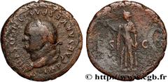 Roman coins VESPASIAN Type : As  Date : 77-78  Mint name / Town : Rome  Metal : bronze  Diameter : 29  mm Orientation dies : 6  h. Weight : 10,99  g. Rarity : R1  Obverse legend : IMP CAESAR VESPASIAN