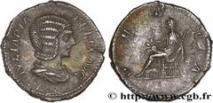 Roman coins JULIA DOMNA Type : Denier  Date : 215  Mint name / Town : Rome  Metal : silver  Millesimal fineness : 500  ‰ Diameter : 18,5  mm Orientation dies : 12  h. Weight : 3,18  g. Officine : 6e  