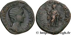 Roman coins JULIA MAMAEA Type : Sesterce  Date : 228  Mint name / Town : Rome  Metal : copper  Diameter : 29,5  mm Orientation dies : 12  h. Weight : 21,01  g. Rarity : R1  Officine : 6e  Obverse lege