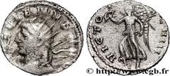 Roman coins GALLIENUS Type : Antoninien  Date : 262  Mint name / Town : Milan  Diameter : 19  mm Orientation dies : 6  h. Weight : 2,91  g. Rarity : R1  Officine : 2e  Obverse legend : GALLIENVS AVG  
