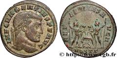 Roman coins MAXENTIUS Type : Follis ou nummus  Date : fin 309  Mint name / Town : Ostie  Metal : copper  Diameter : 26  mm Orientation dies : 6  h. Weight : 4,99  g. Rarity : R1  Officine : 3e  Obvers