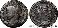 Roman coins CONSTANTINE I THE GREAT Type : Centenionalis ou nummus  Date : 318-319  Mint name / Town : Siscia  Metal : copper  Diameter : 17,5  mm Orientation dies : 7  h. Weight : 2,91  g. Rarity : R