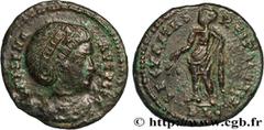 Roman coins HELENA Type : Centenionalis ou nummus  Date : 324-325  Mint name / Town : Lyon  Metal : copper  Diameter : 19  mm Orientation dies : 5  h. Weight : 2,95  g. Rarity : R2  Obverse legend : F