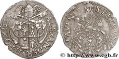 Feudal coins COMTAT-VENAISSIN - ALEXANDER VII (Fabio Chigi) Type : Carlin  Date : 1657  Mint name / Town : Avignon  Metal : silver  Diameter : 23,5  mm Orientation dies : 2  h. Weight : 2,05  g. Rarit