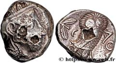 Greek Coins ATTICA - ATHENS Type : Tétradrachme  Date : c. 350-320 AC.  Mint name / Town : Athènes, Attique  Metal : silver  Diameter : 23  mm Orientation dies : 9  h. Weight : 17,20  g. Rarity : R1  