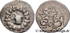 Greek Coins MYSIA - PERGAMON Type : Cistophore  Date : c. 123-100 AC.  Mint name / Town : Pergame, Mysie  Metal : silver  Diameter : 27,5  mm Orientation dies : 12  h. Weight : 12,40  g. Obverse legen