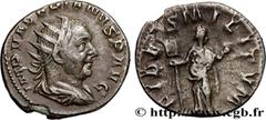 Roman coins VALERIAN I Type : Antoninien  Date : 09-11/253  Date : 253  Mint name / Town : Viminacium  Metal : billon  Millesimal fineness : 250  ‰ Diameter : 19  mm Orientation dies : 6  h. Weight : 