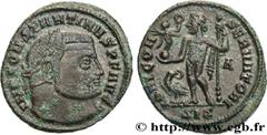 Roman coins CONSTANTINE I THE GREAT Type : Follis   Date : 311  Mint name / Town : Siscia  Metal : copper  Diameter : 21,5  mm Orientation dies : 12  h. Weight : 3,49  g. Officine : 1re  Obverse legen