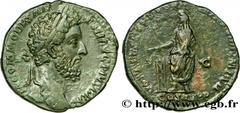 COMMODUS Sesterce, (GB, Æ 30) Augustus 185 Rome R2 copper (29,5mm, 20,26g, 6h) Obverse : M COMMODVS AN-TON AVG PIVS BRIT Tête laurée de Commode à droite (O*) Reverse : VOTA SVSCEP DECEN P M TR P VIIII