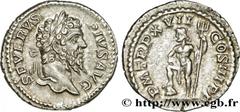 SEPTIMIUS SEVERUS Denier 210 Rome R1 silver (18,5mm, 3,22g, 12h) Obverse : SEVERVS - PIVS AVG Tête laurée de Septime Sévère à droite (O*) Reverse : P M TR P XVIII - COS III P P Neptune debout à gauche